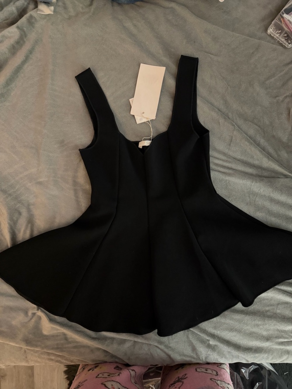 Zara Black Flared Tank Top Dress - Picture 4 of 5